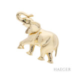 Cartier Elefant Brosche Gelbgold Vorschau