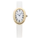 Cartier Baignoire Uhr Gold Lederarmband Vorschau