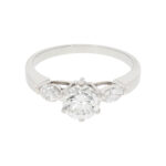 Verlobungsring Weissgold 18K mit Diamanten Vorschau