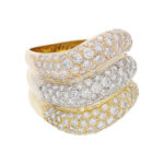 Ring mit diamanten Tricolor 18 Karat Vorschau