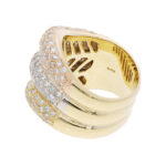 Ring mit diamanten Tricolor 18 Karat Vorschau