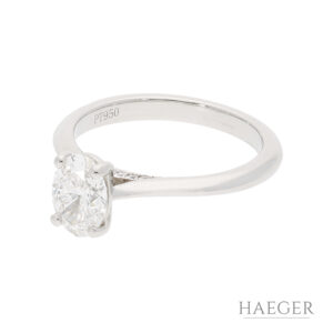 Solitaire-Ring | Gr. 50½ | 950/- Platin | inkl. Box